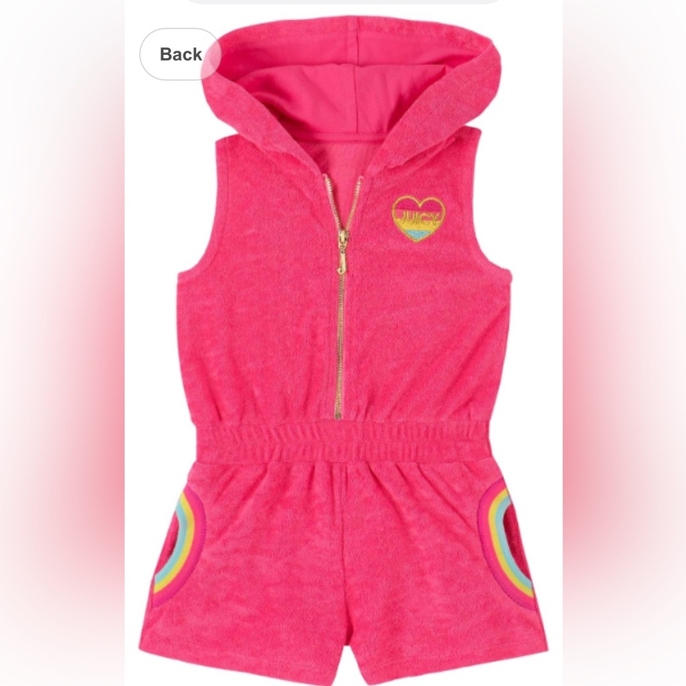 Toddler Girls Juicy Couture Pink Romper